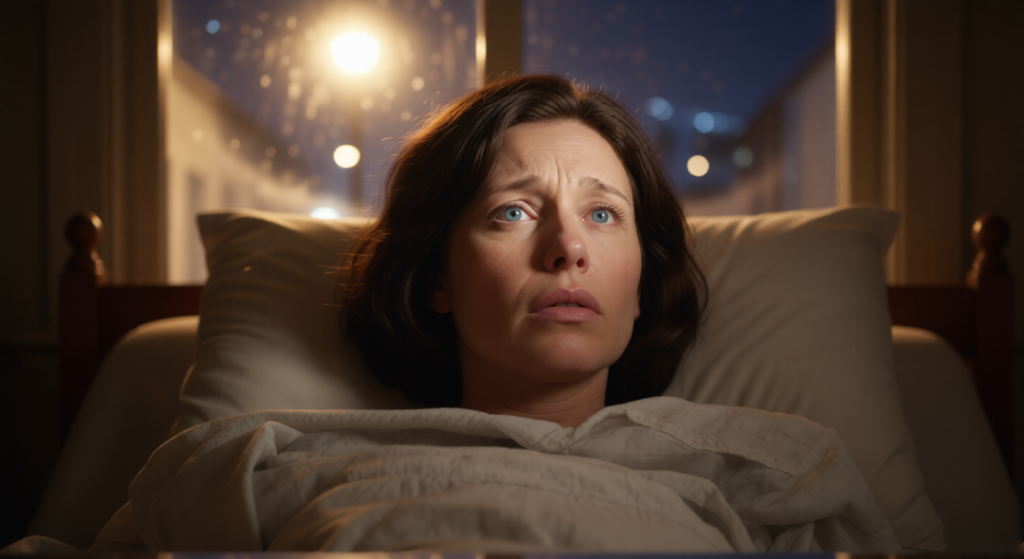 Libby sick in bed